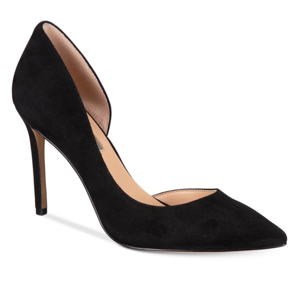 INC Kenjay d'Orsay suede pumps